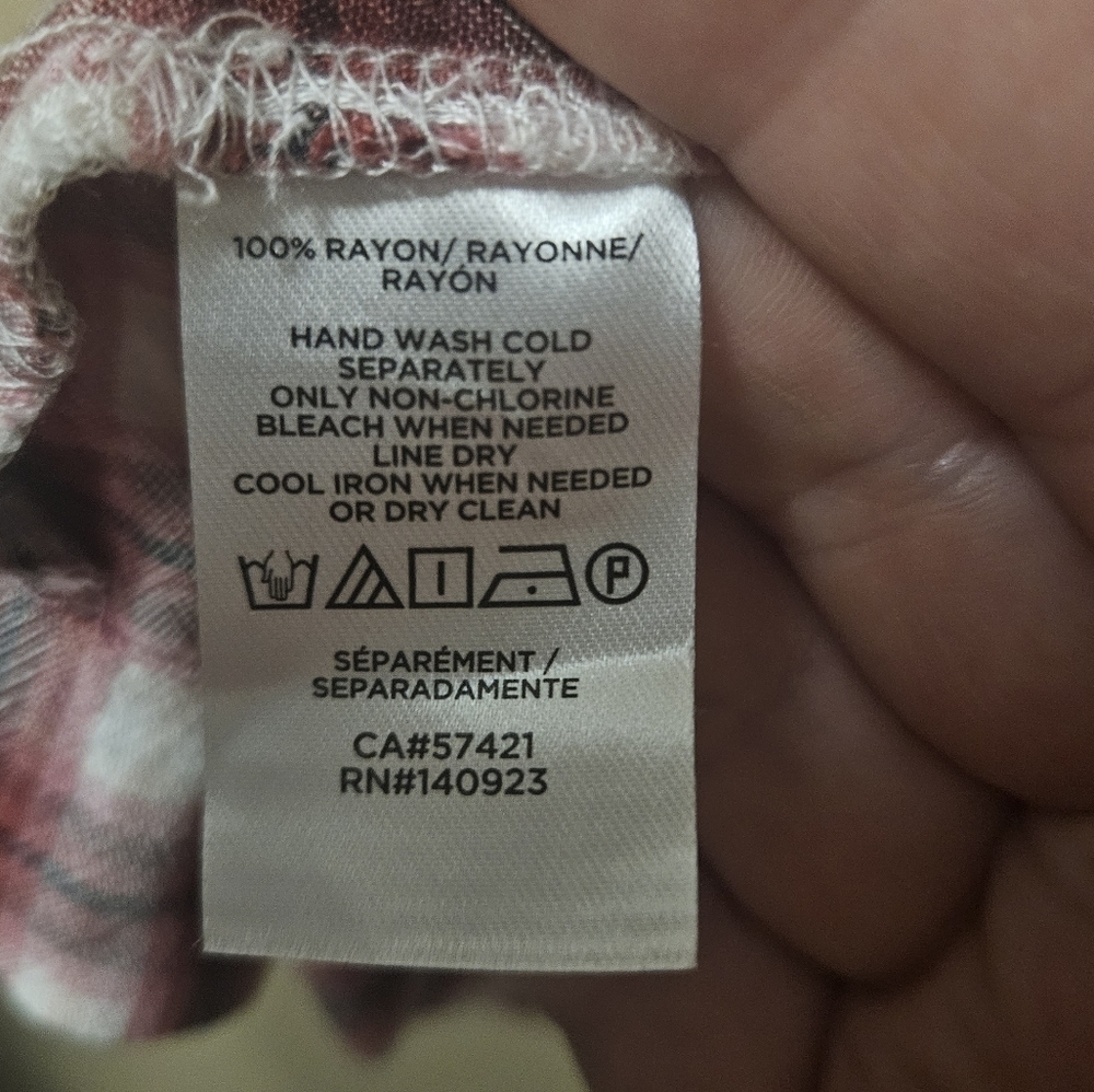 Loft Petite Plaid Pesant Blouse Women's Size Petite Small Top - Picture 4 of 4